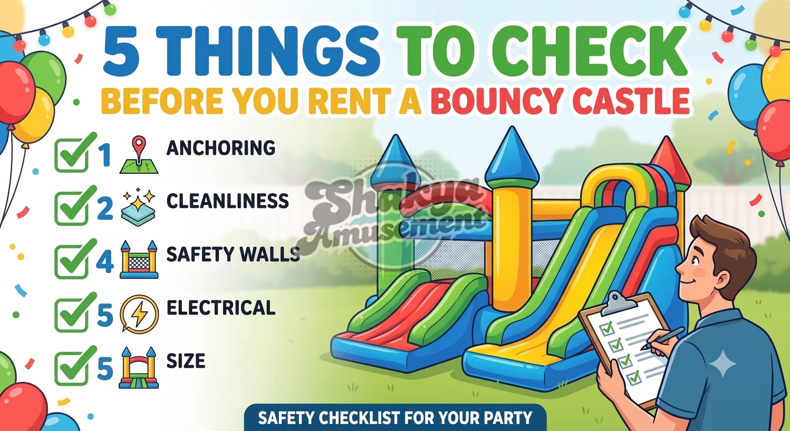 5 Things to Check Before You Rent a Mickey Mouse Bouncy Castle