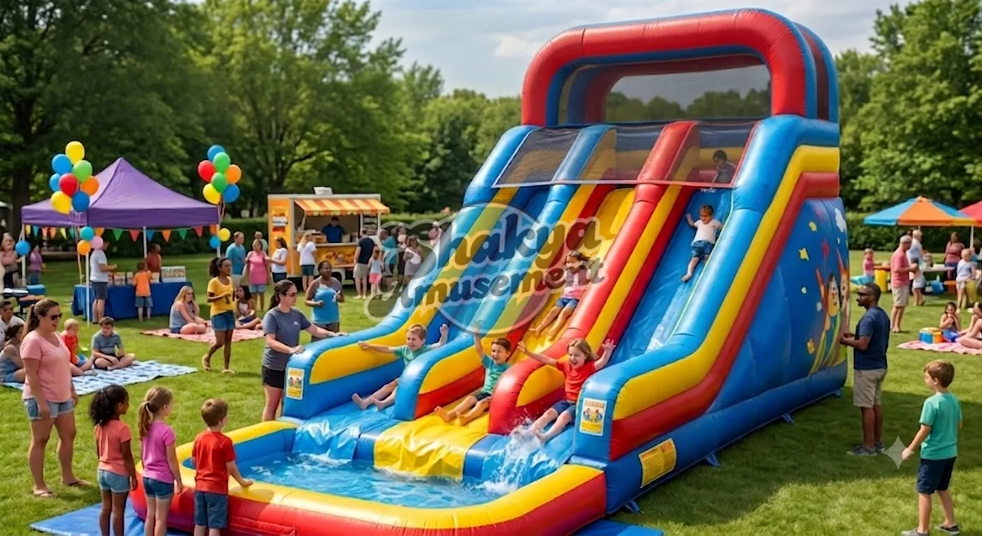 Why Multi-Lane Inflatable Slides Are the New Kings of the Party Rental Industry