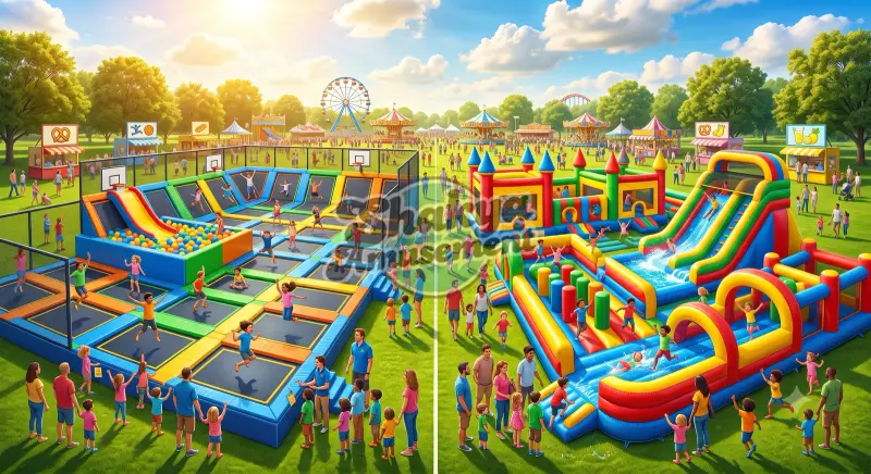 Trampoline Zones vs. Inflatables: Which Investment Yields Better Weekend Margins?