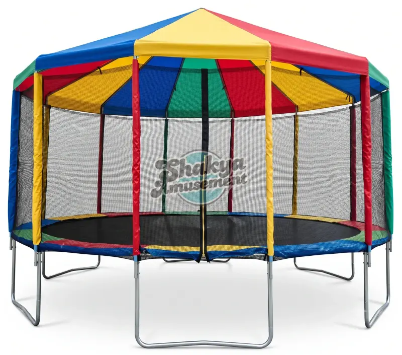 16-Foot Kids Trampoline with Roof (T16)