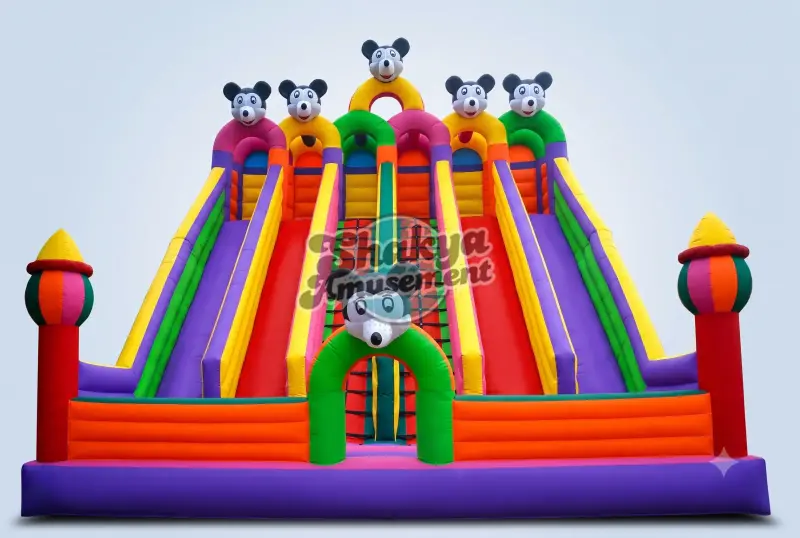 26x26 Ft 6-Lane Mickey Mouse Bounce House (SB262624001A)