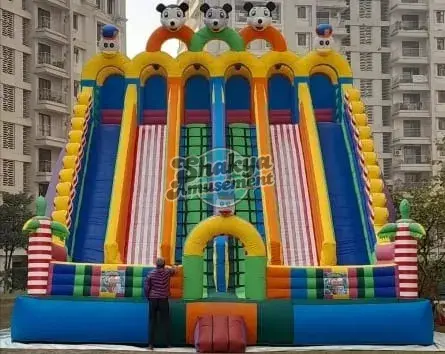 26x30 Ft 6-Lane Giant Mickey Mouse Bouncy Slide – 30 Ft High (SB263030001A)